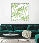 Fern pattern by Polina Ganzina on GIANT ART - white mixed media