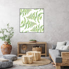 Fern pattern by Polina Ganzina on GIANT ART - white mixed media