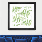 Fern pattern by Polina Ganzina on GIANT ART - white mixed media