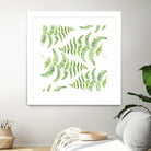 Fern pattern by Polina Ganzina on GIANT ART - white mixed media