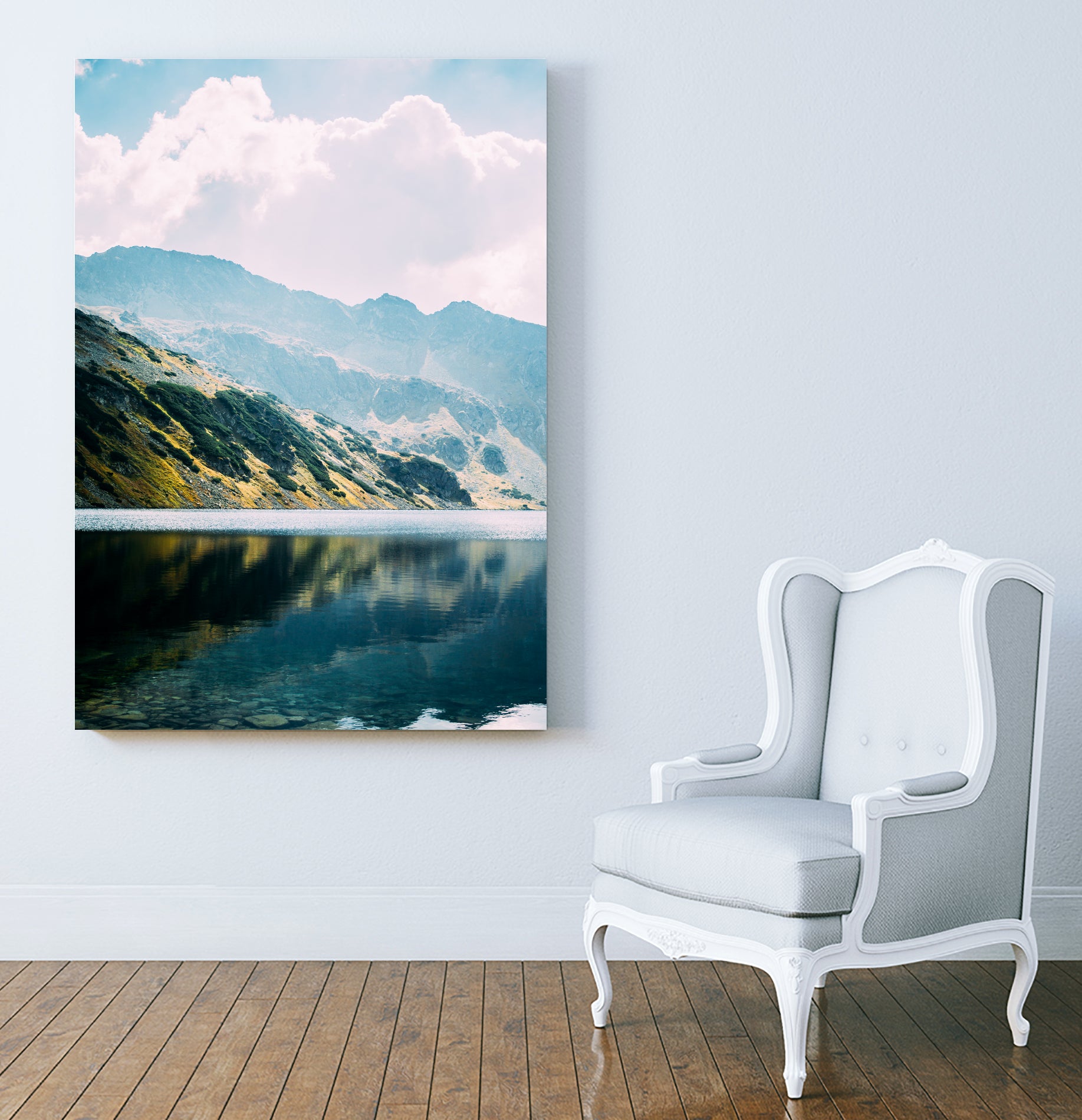 Mountain Lake IV by Patrycja Polechonska on GIANT ART - green photo manipulation