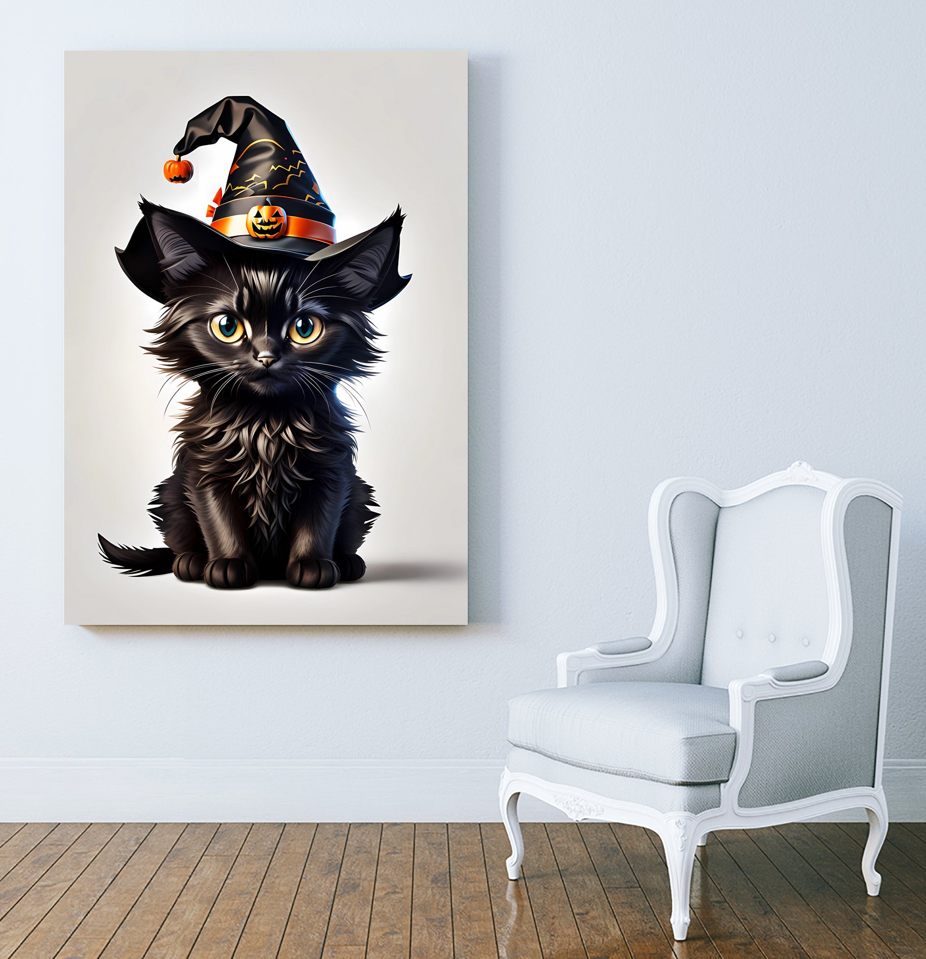 Black cat by Fil Red on GIANT ART - gray 3d art