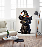 Black cat by Fil Red on GIANT ART - gray 3d art