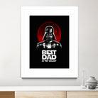 Best Dad in the Galaxy by Vincent Trinidad on GIANT ART - black digital painting