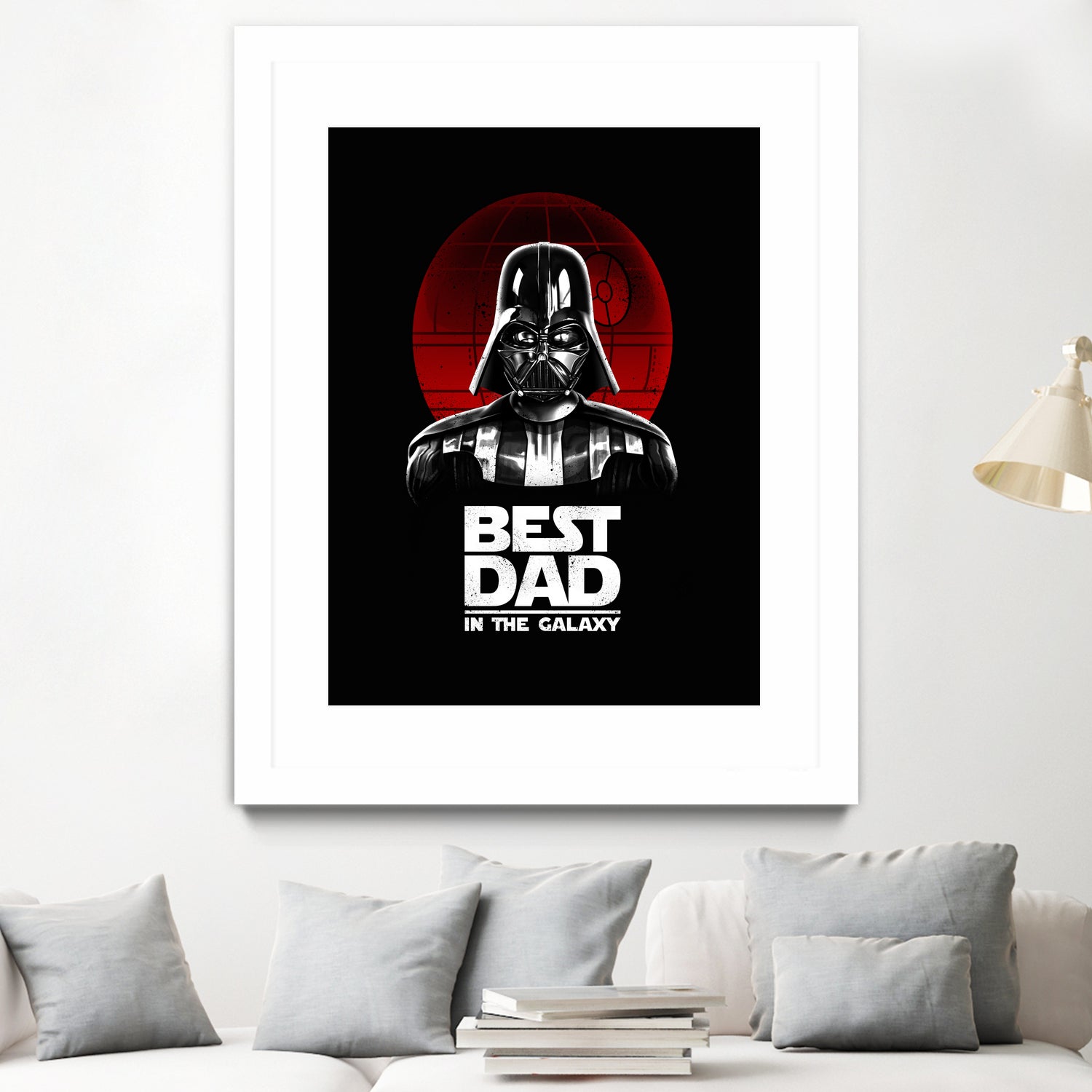 Best Dad in the Galaxy by Vincent Trinidad on GIANT ART - black digital painting