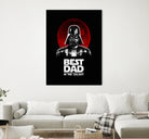 Best Dad in the Galaxy by Vincent Trinidad on GIANT ART - black digital painting