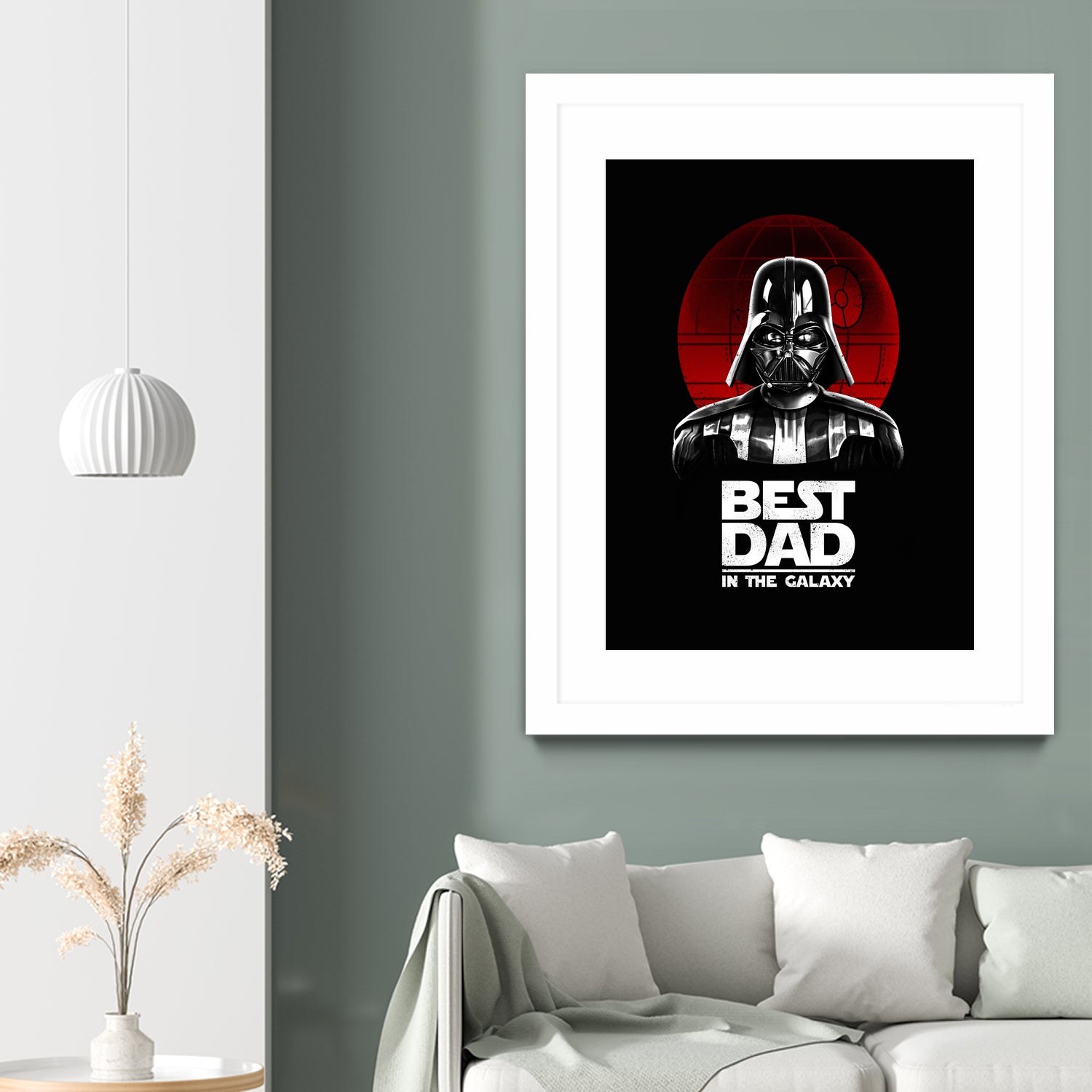 Best Dad in the Galaxy by Vincent Trinidad on GIANT ART - black digital painting