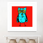 Rebel Owl by Tina Franco on GIANT ART - red digital drawing