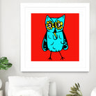 Rebel Owl by Tina Franco on GIANT ART - red digital drawing