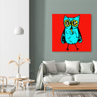 Rebel Owl by Tina Franco on GIANT ART - red digital drawing
