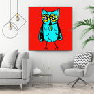 Rebel Owl by Tina Franco on GIANT ART - red digital drawing