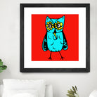 Rebel Owl by Tina Franco on GIANT ART - red digital drawing