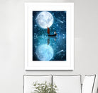 The Moon and Me by Diogo Veríssimo on GIANT ART - blue photo manipulation