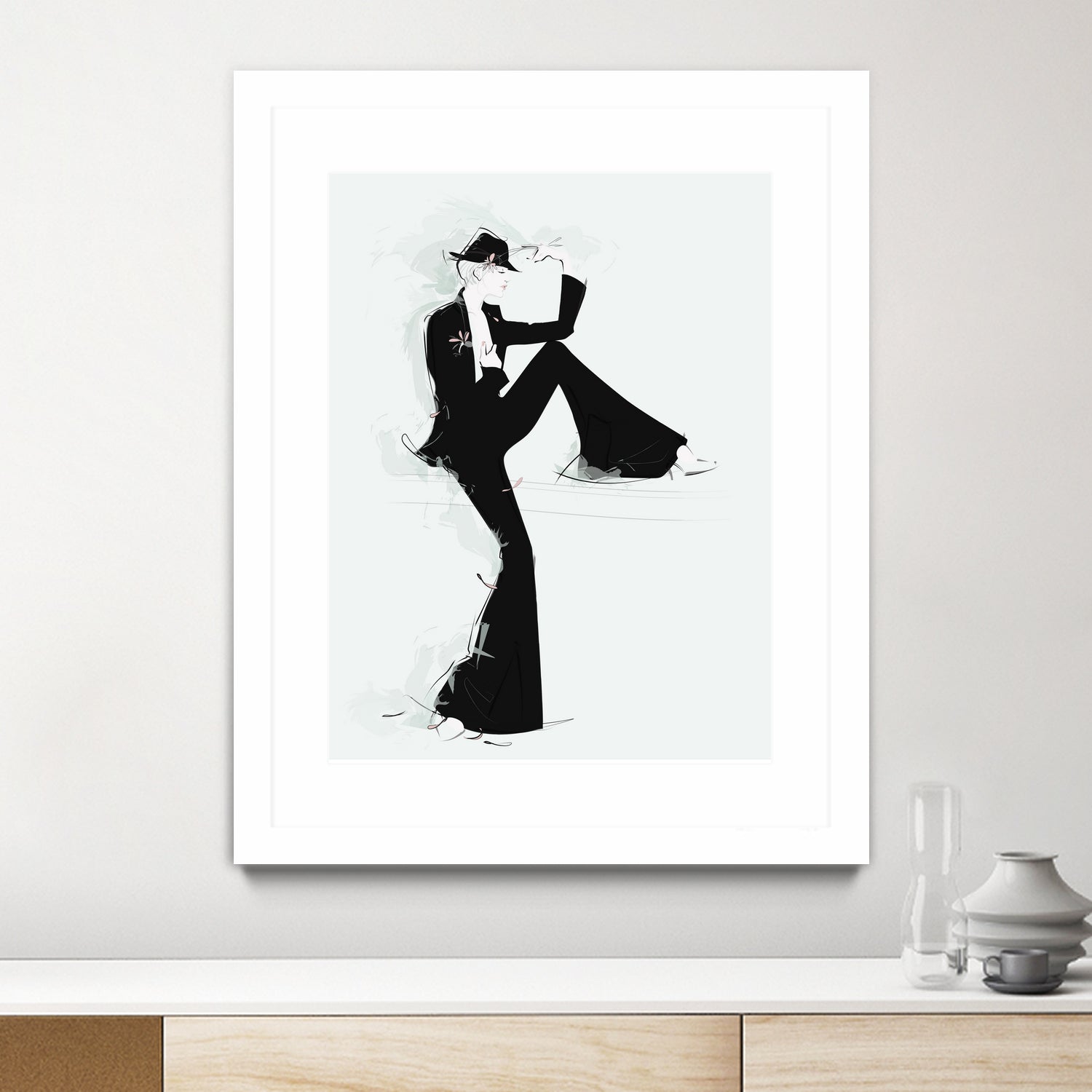 Tuxedo by Jennifer Griffey on GIANT ART - black digital painting