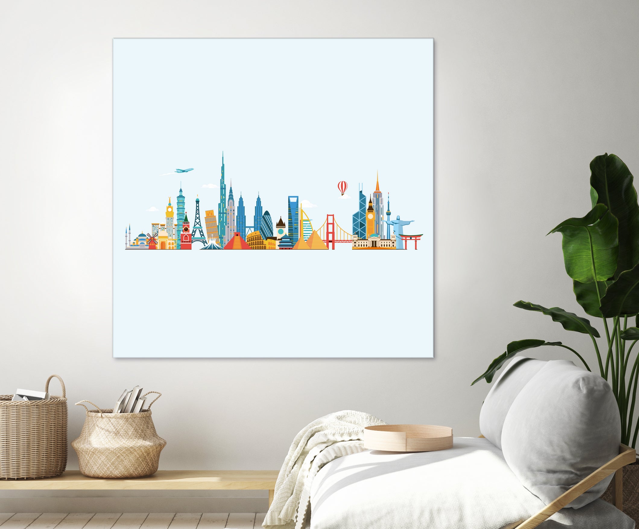 World landmarks by Gleb Tagirov on GIANT ART - white vector illustration