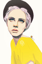 Nastya2 by Nadiia Cherkasova on GIANT ART - yellow digital drawing