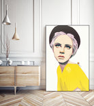 Nastya2 by Nadiia Cherkasova on GIANT ART - yellow digital drawing