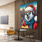 XMAS POLAR BEAR NYC 2 by OTIS PORRITT on GIANT ART - red digital painting