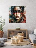 Watercolor Warrior Woman #2 by Isabel Cerdá Muñoz on GIANT ART - red digital painting