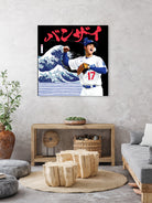 Ohtani BANZAI by Claudia Labarca on GIANT ART - blue digital painting