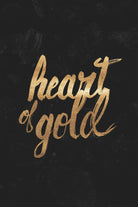 Heart of Gold by Arthur Willian Presser on GIANT ART - black typography