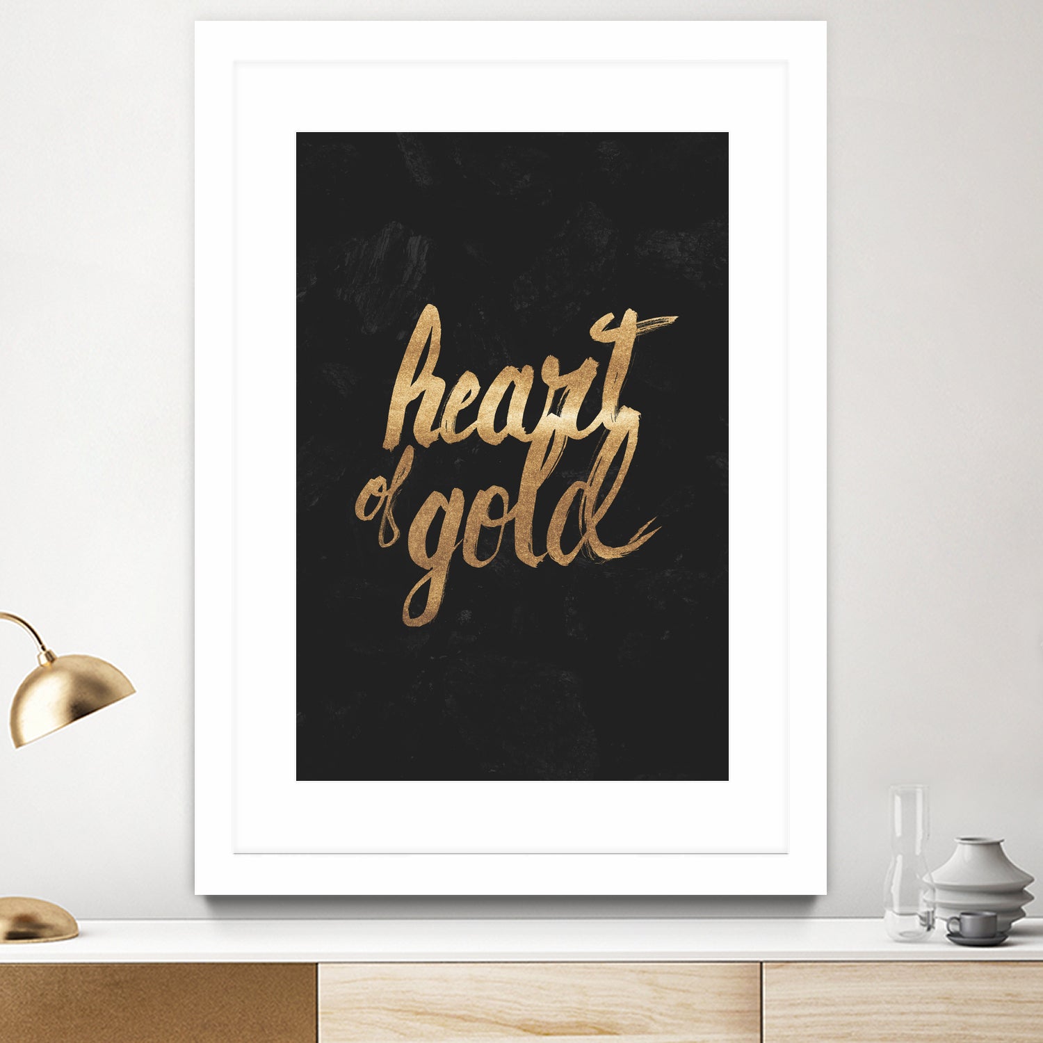 Heart of Gold by Arthur Willian Presser on GIANT ART - black typography