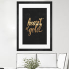 Heart of Gold by Arthur Willian Presser on GIANT ART - black typography