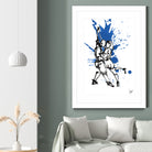 DancInk folks-37 by Nicolas Lachance-Brais on GIANT ART - blue digital painting