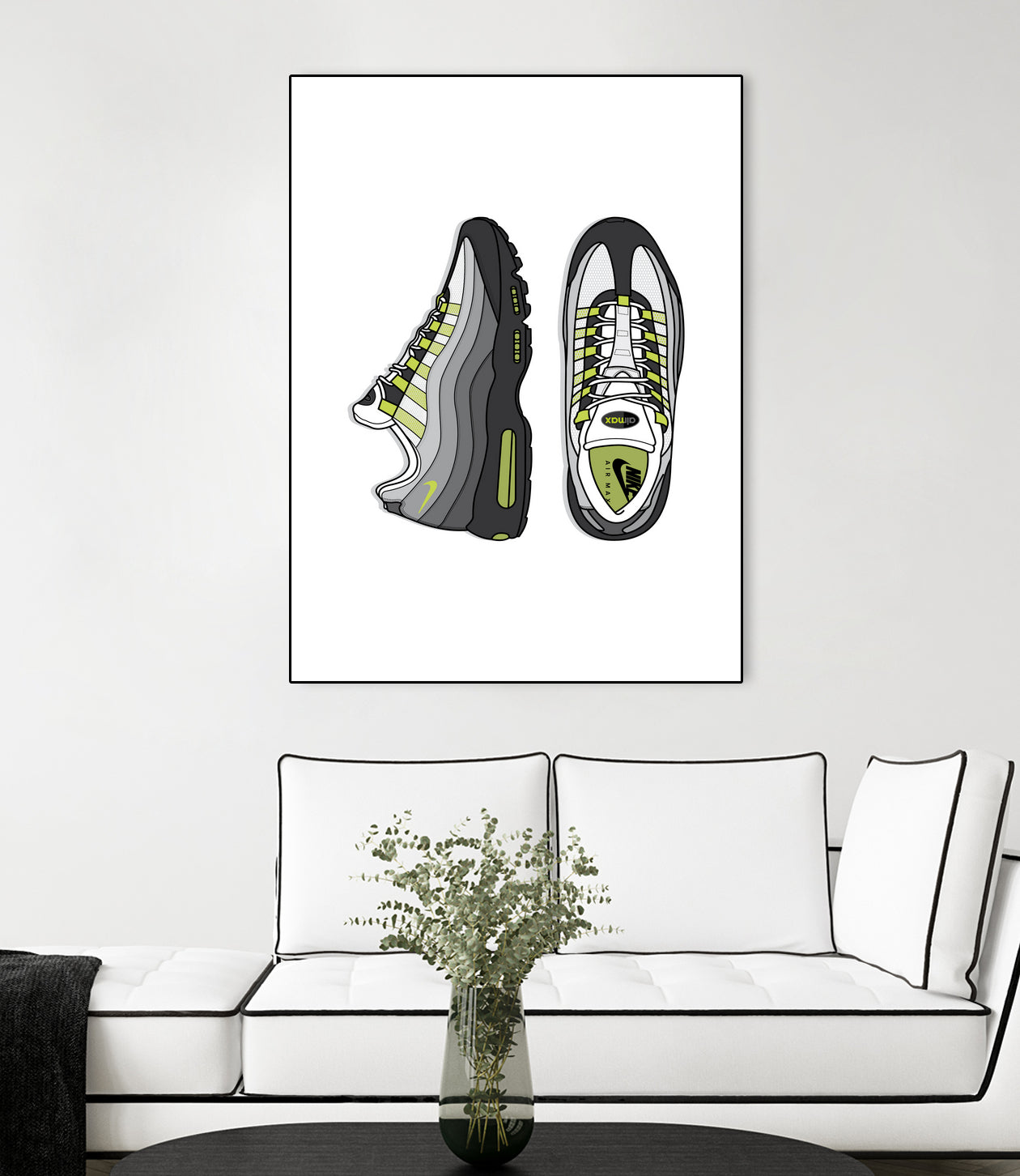 Nike AM95 by Herinson Alvarez on GIANT ART - white digital drawing