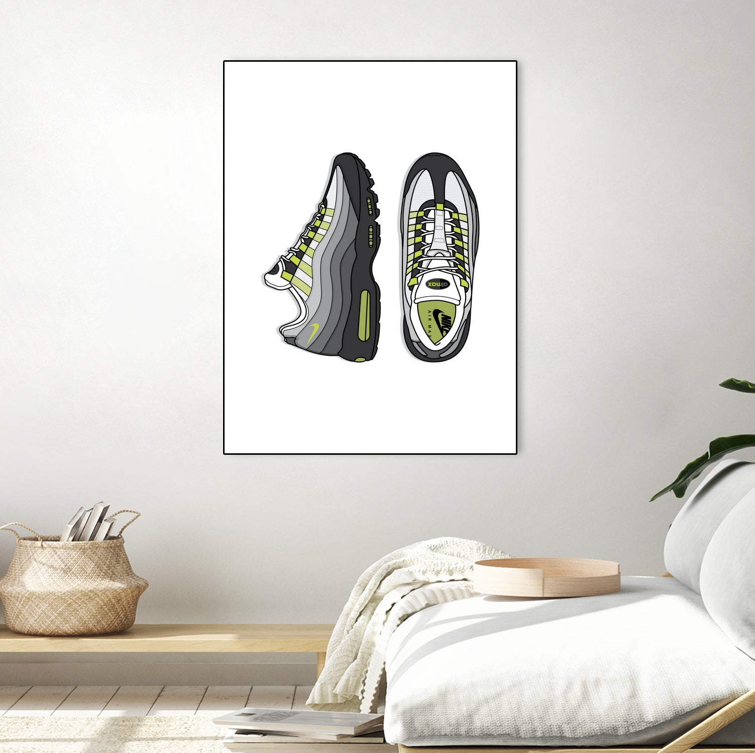 Nike AM95 by Herinson Alvarez on GIANT ART - white digital drawing