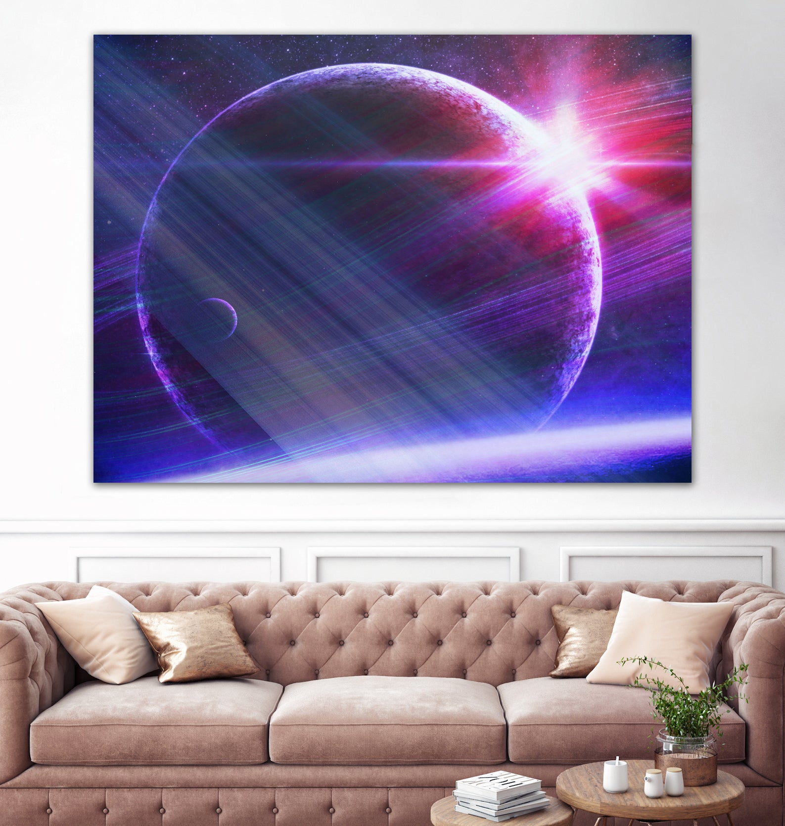 Parallel world by Carrie Lacey-Donahue on GIANT ART - fuchsia photo illustration