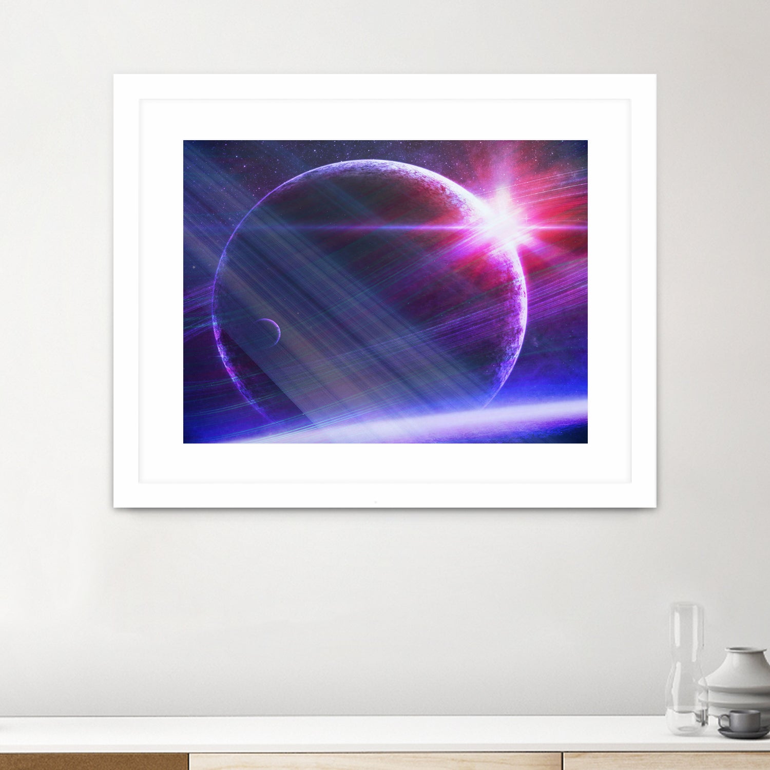 Parallel world by Carrie Lacey-Donahue on GIANT ART - fuchsia photo illustration