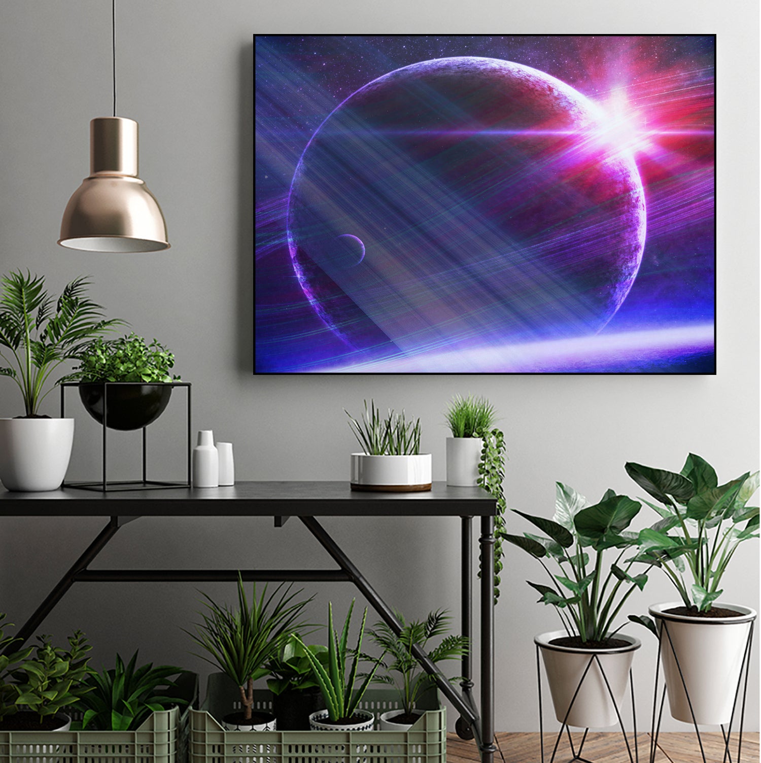 Parallel world by Carrie Lacey-Donahue on GIANT ART - fuchsia photo illustration