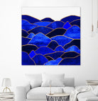 Blue Hills by Elisabeth Fredriksson on GIANT ART - blue mixed media