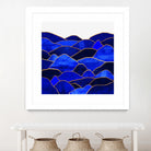 Blue Hills by Elisabeth Fredriksson on GIANT ART - blue mixed media