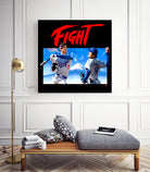 16-bit Fighters by Claudia Labarca on GIANT ART - blue digital painting