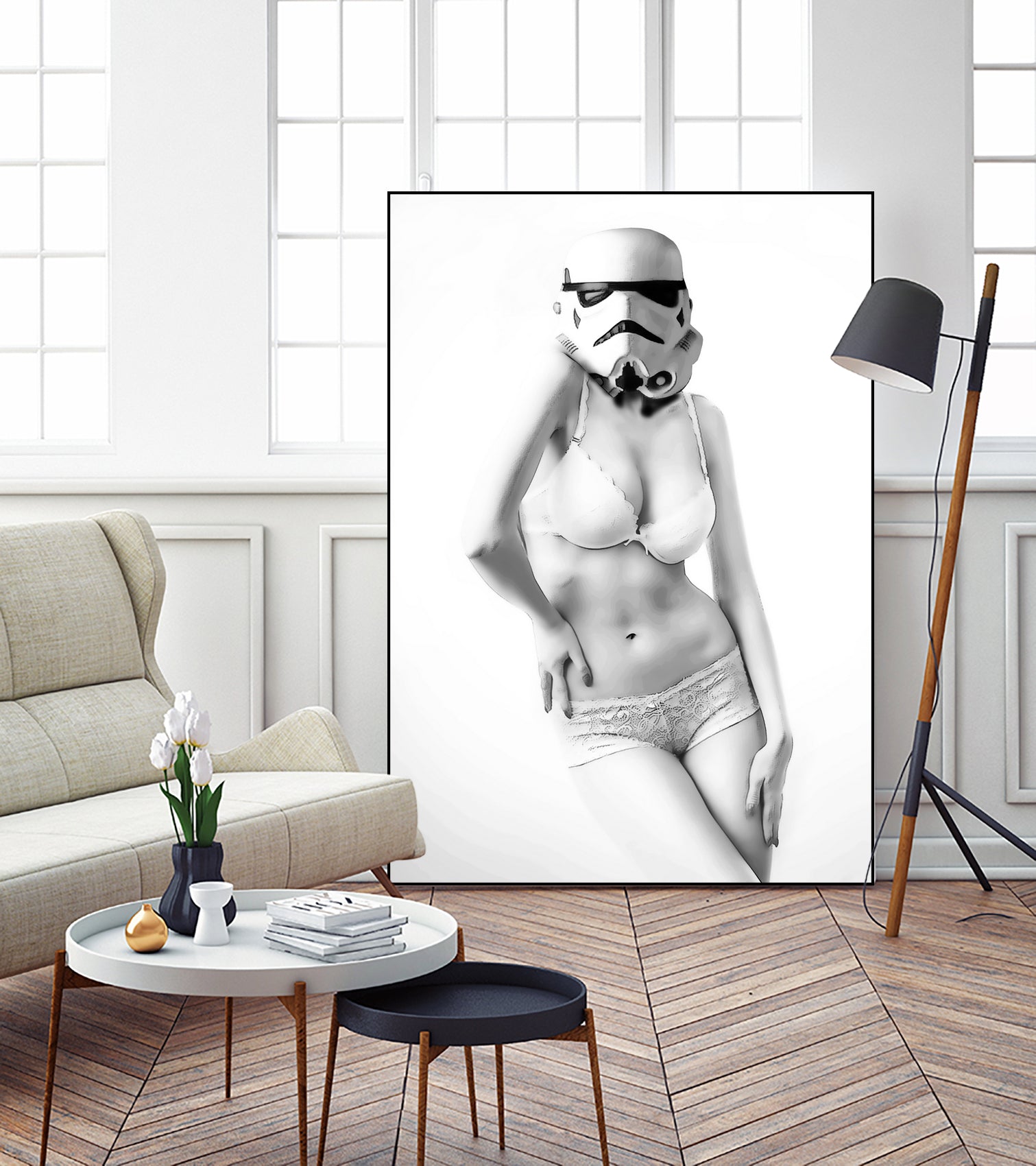 Sexy collection : sexy stormtrooper by Julien Kaltnecker on GIANT ART - black character design