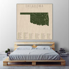 Oklahoma Parks by Finlay McNevin on GIANT ART - green typography