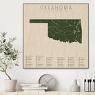 Oklahoma Parks by Finlay McNevin on GIANT ART - green typography