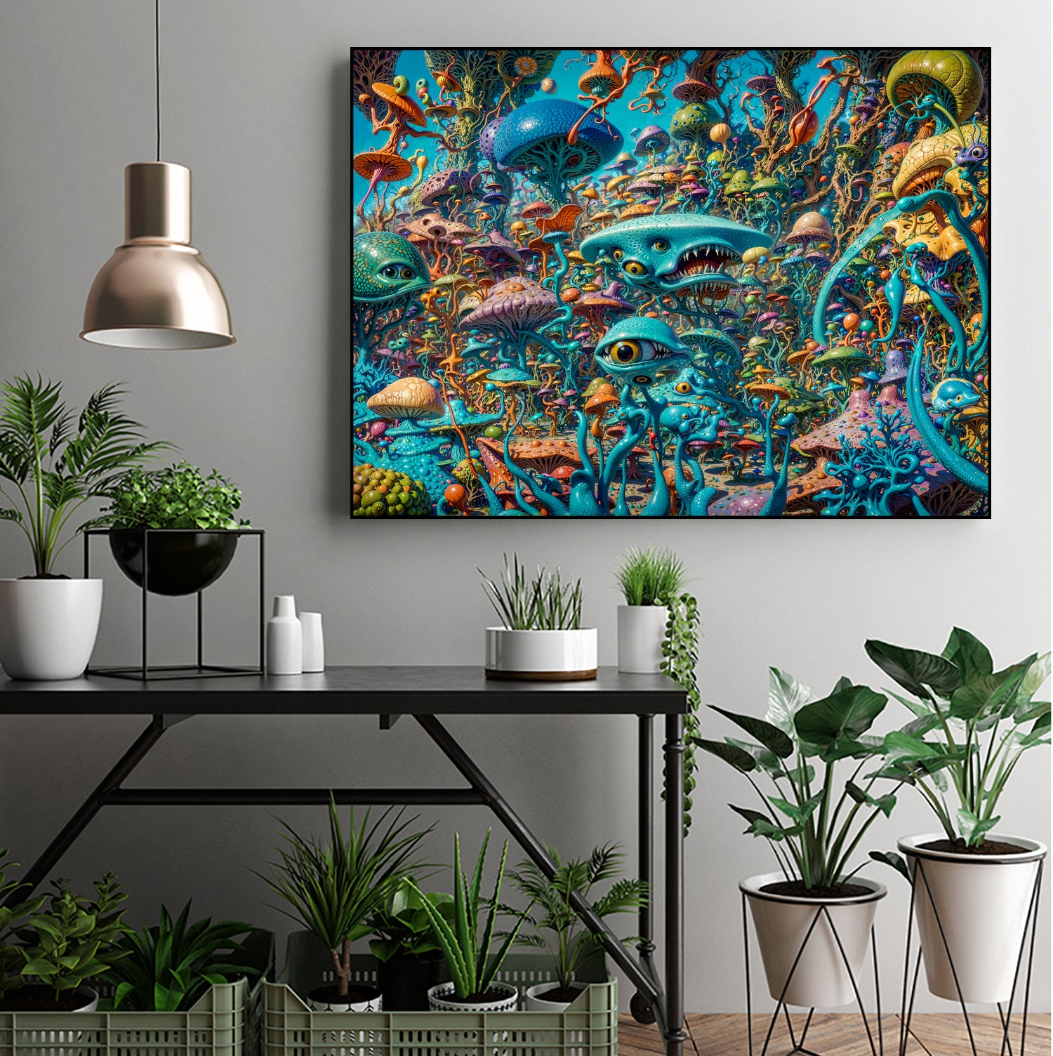 The Jungle Of The Absurd by Eric Ton on GIANT ART - white digital painting