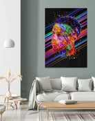 Stephen Curry by Alessandro Pautasso on GIANT ART - fuchsia digital painting