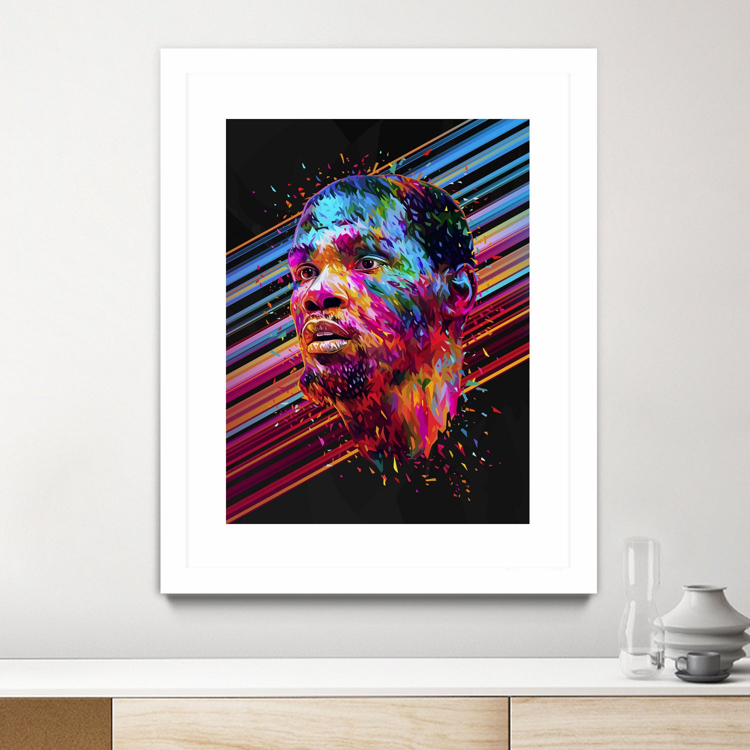 Kevin Durant by Alessandro Pautasso on GIANT ART - blue digital painting