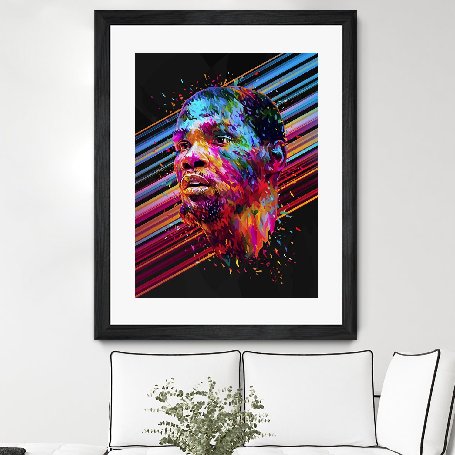 Kevin Durant by Alessandro Pautasso on GIANT ART - blue digital painting