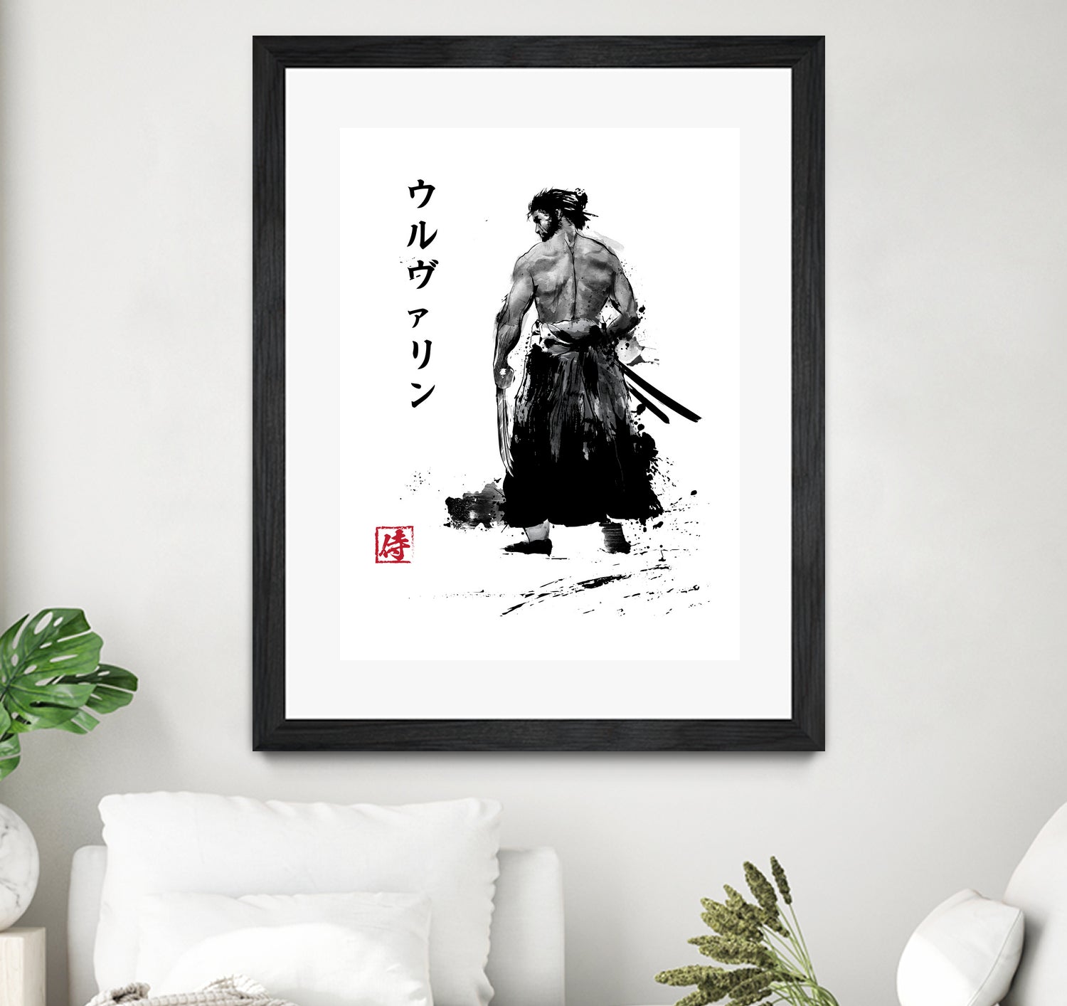 Immortal Samurai sumi-e by Antonio Camarena on GIANT ART - white digital painting