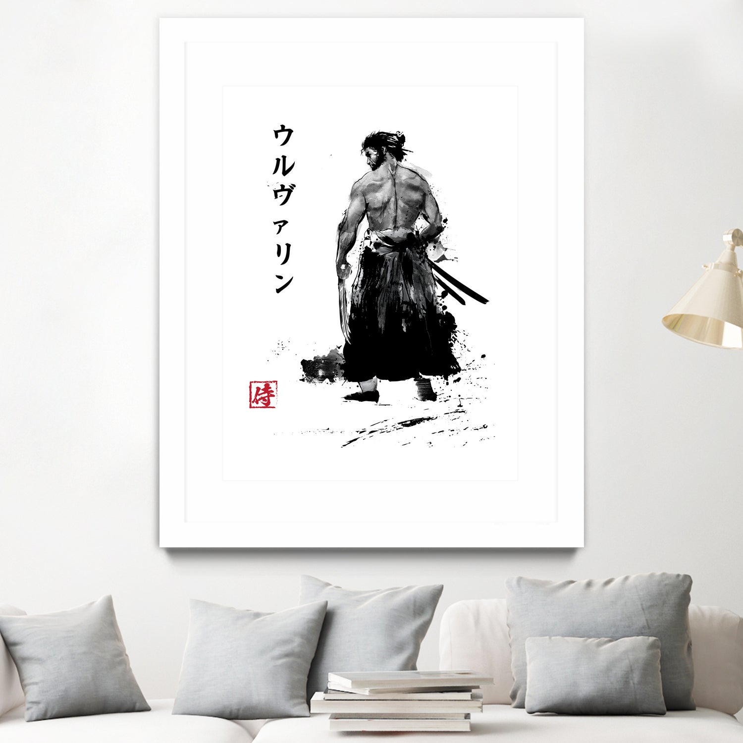 Immortal Samurai sumi-e by Antonio Camarena on GIANT ART - white digital painting