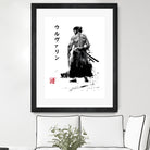 Immortal Samurai sumi-e by Antonio Camarena on GIANT ART - white digital painting