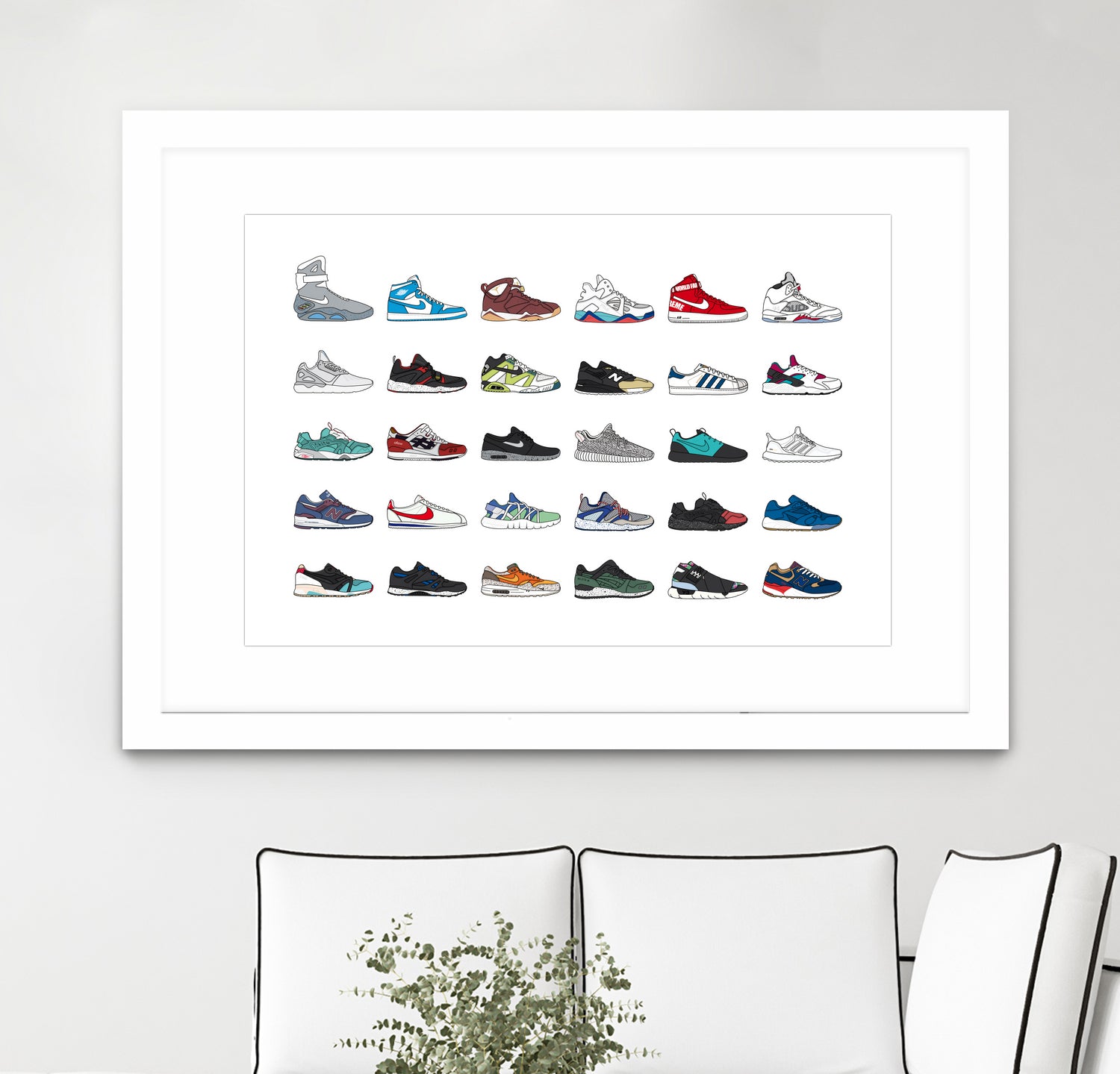 Assorted Sneaker by Herinson Alvarez on GIANT ART - white digital drawing