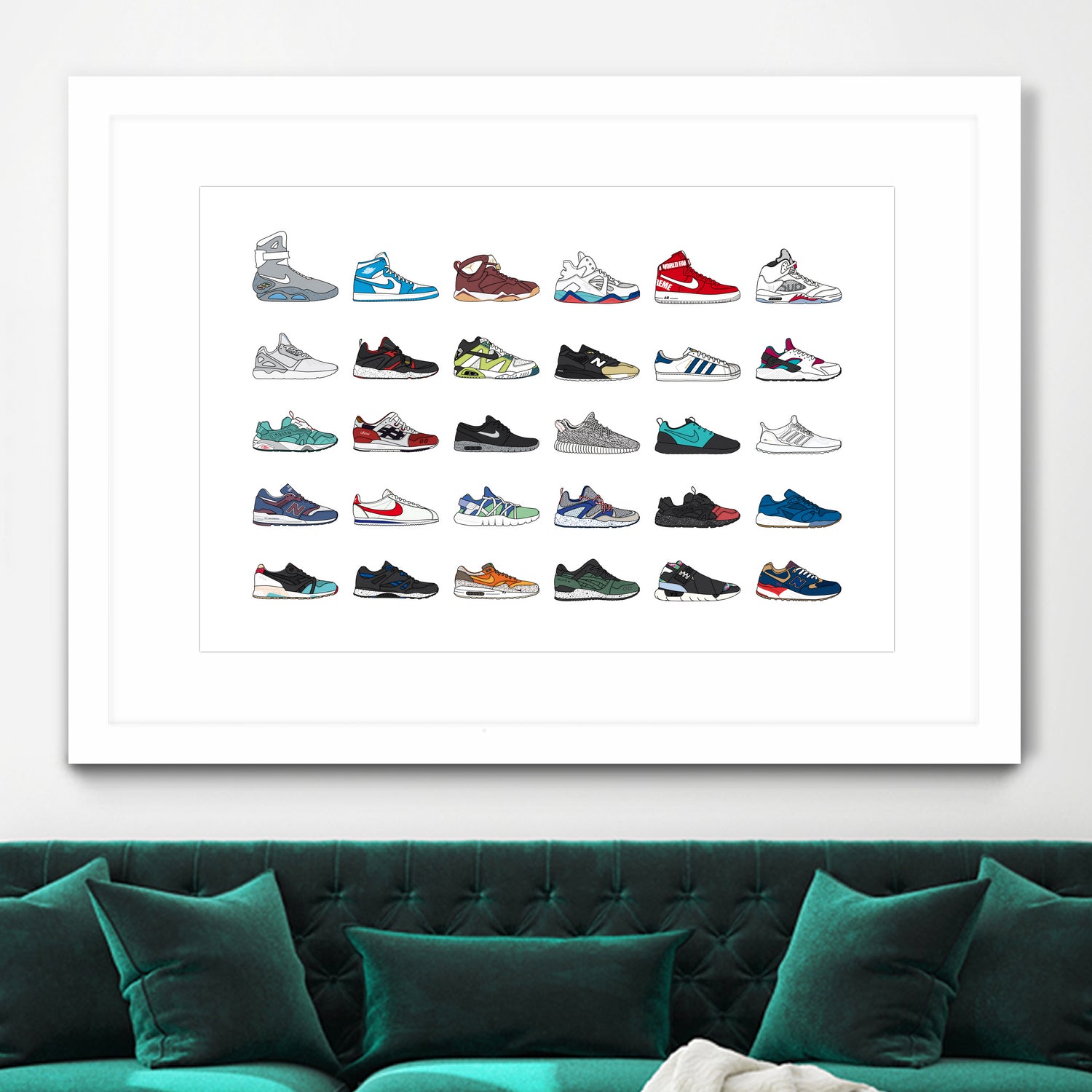 Assorted Sneaker by Herinson Alvarez on GIANT ART - white digital drawing