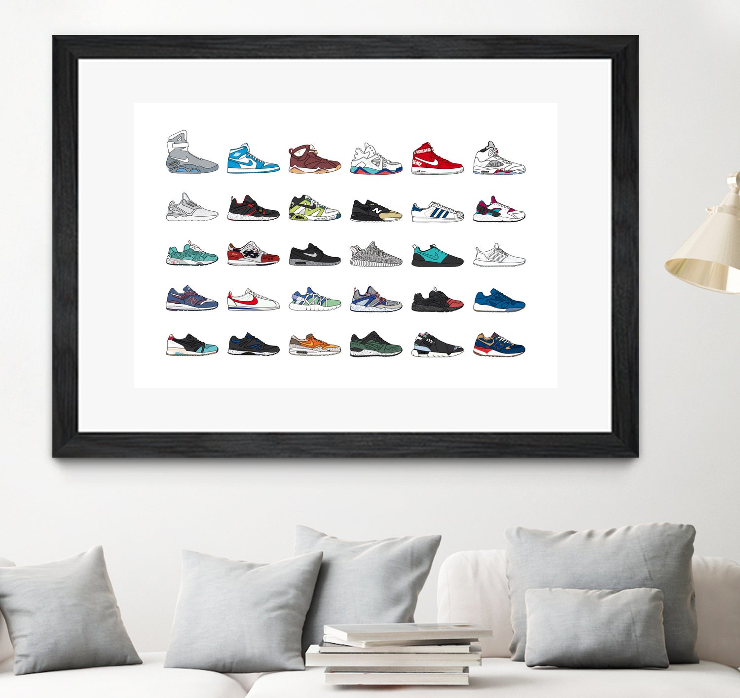 Assorted Sneaker by Herinson Alvarez on GIANT ART - white digital drawing