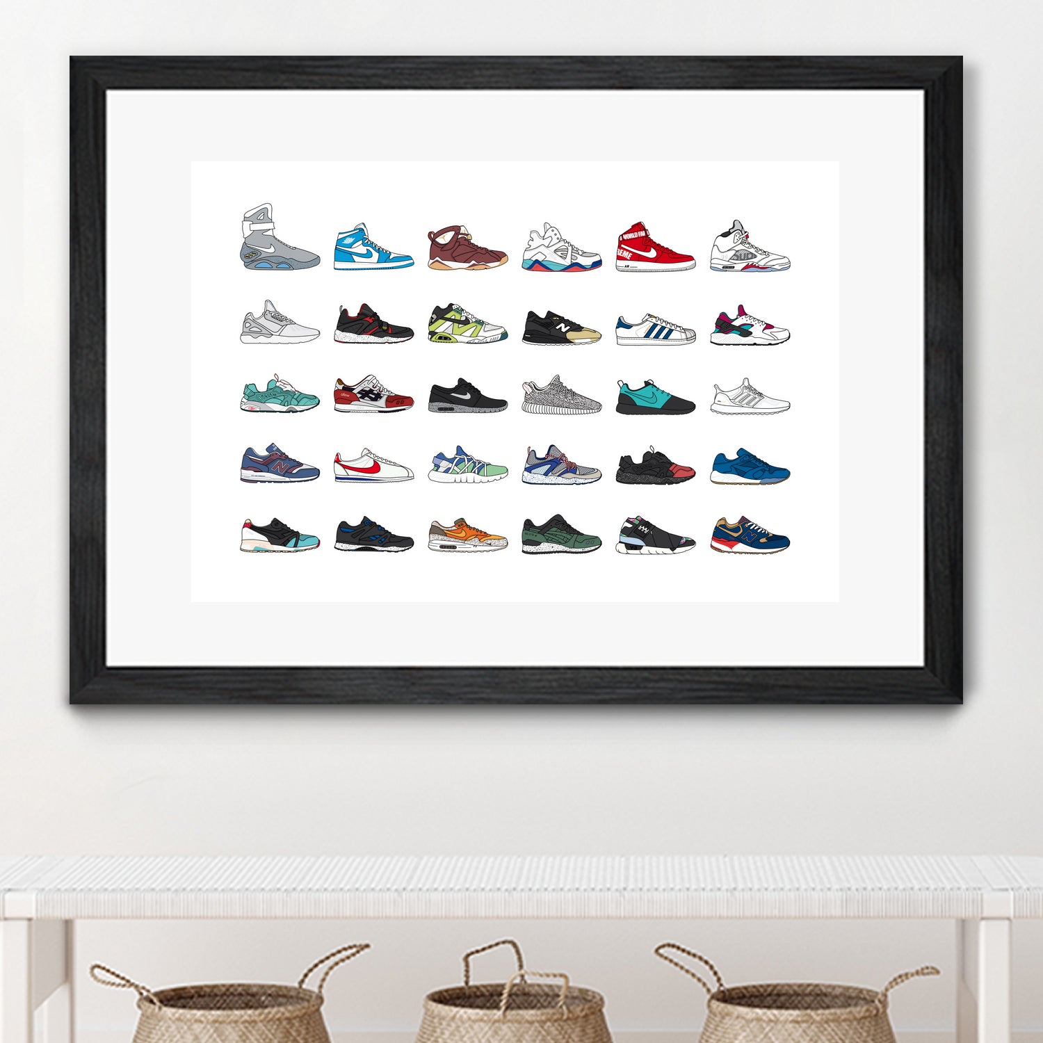 Assorted Sneaker by Herinson Alvarez on GIANT ART - white digital drawing